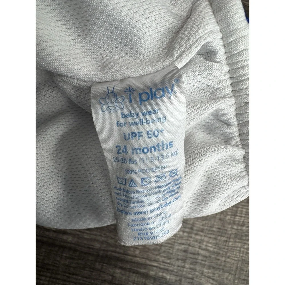 I Play Swim Diapers Ocean Sea Animals Print‎ UPF 50+ Size 24 Months Lot of 2